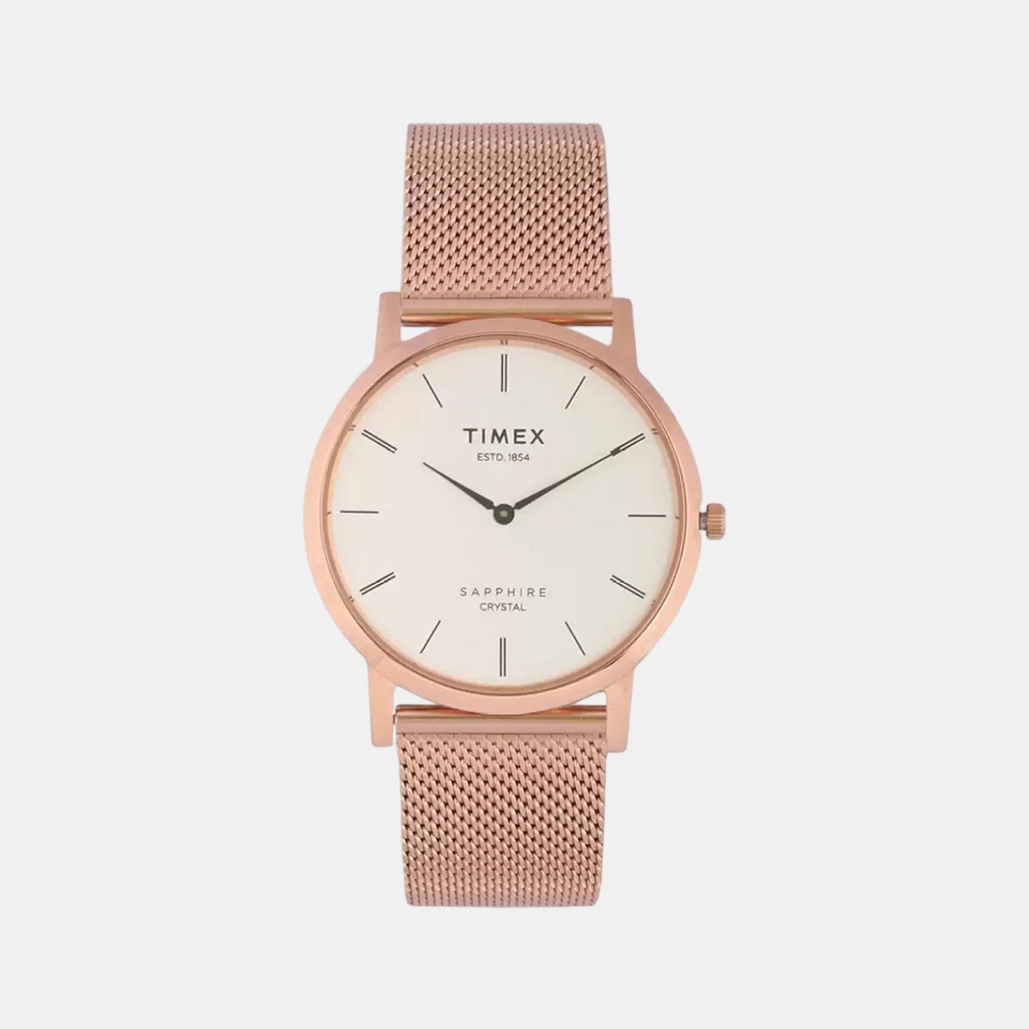 Timex Empera Men Quartz White Dial Analog Stainless Steel Watch TWEG17412