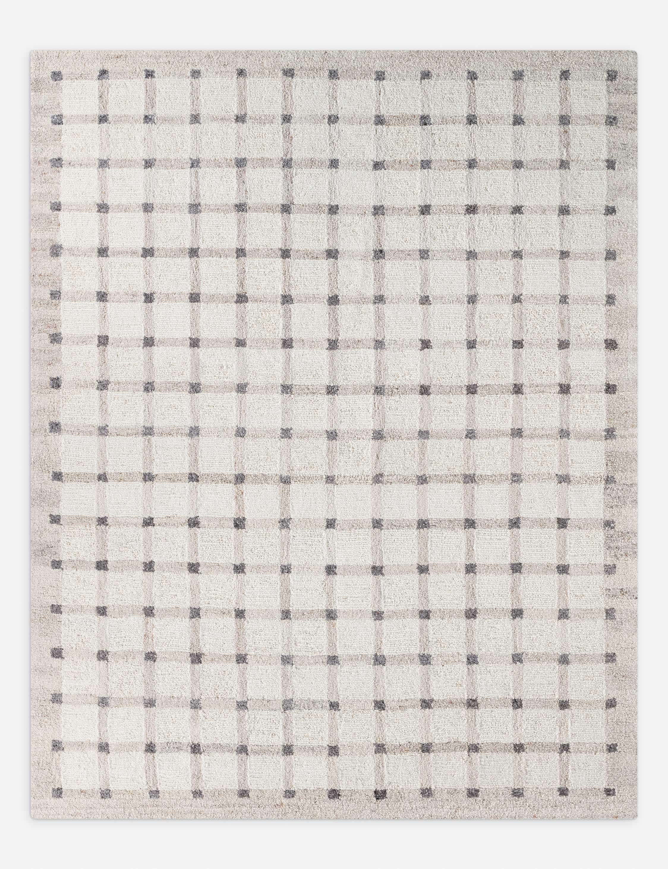Lulu and Georgia Fowler Hand-Tufted Wool Rug – Ivory and Tan