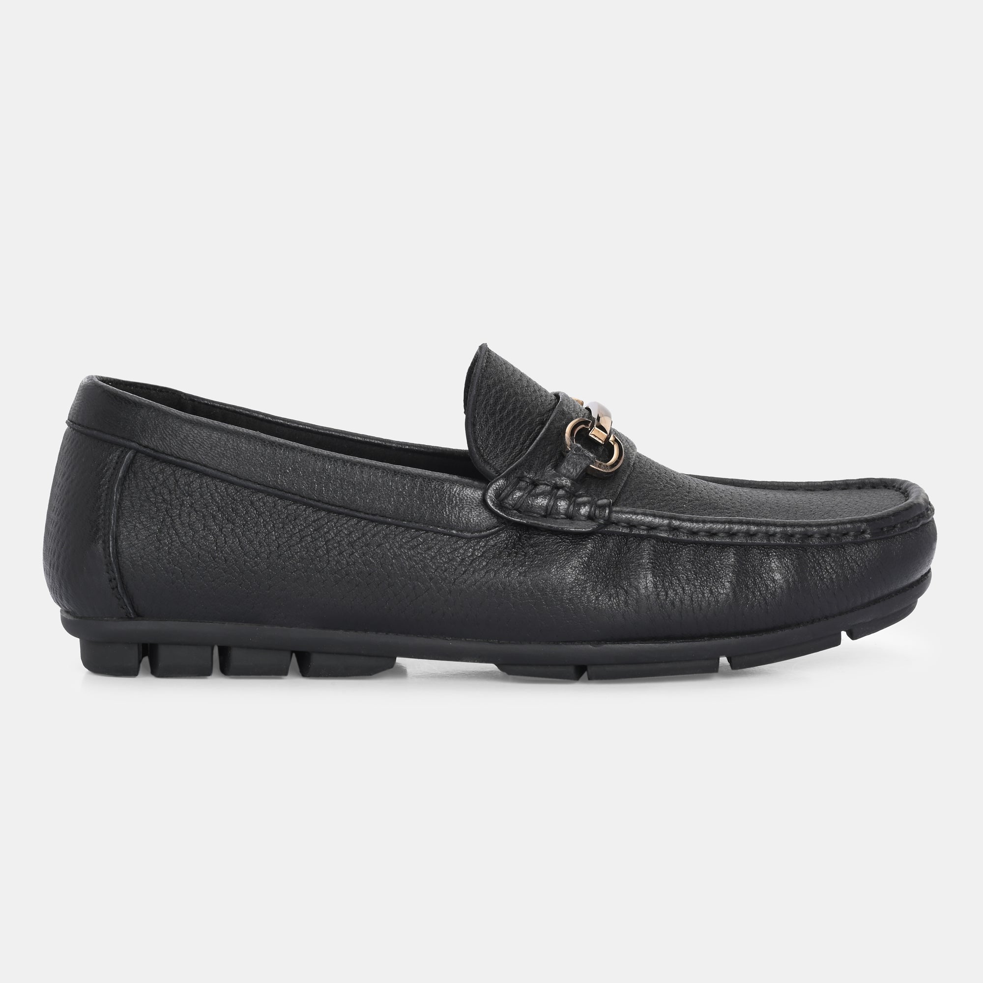 Pashmina Leather Loafers by Lafattio – Black - view 2