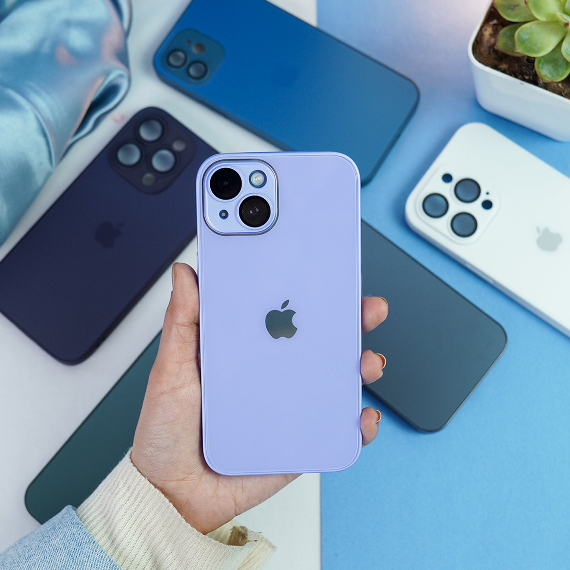 Million Cases iPhone 14 Matte Glass Camera Lens Shell Case