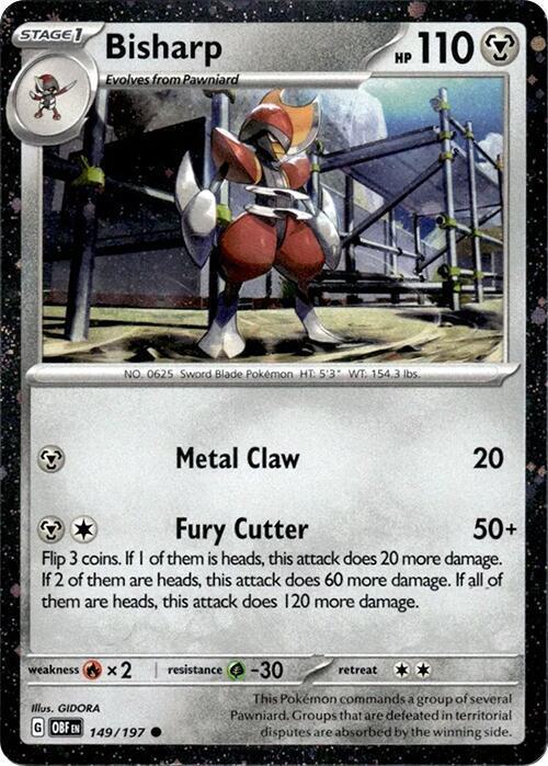 Promo shrouded fable – Pokémon Bisharp - 149/197 - Promo [Shrouded Fable Kingambit Illustration Collection] [sv03msp-149] [Cosmos Holo]