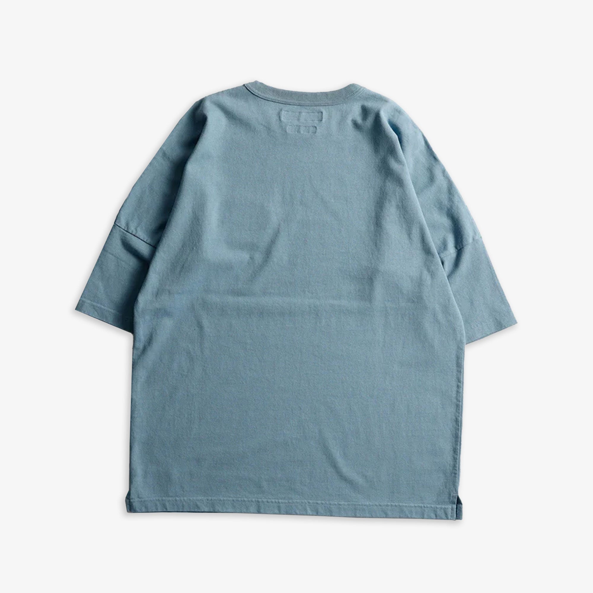 Fdmtl | Circle Patch Wide Tee { Blue - view 2