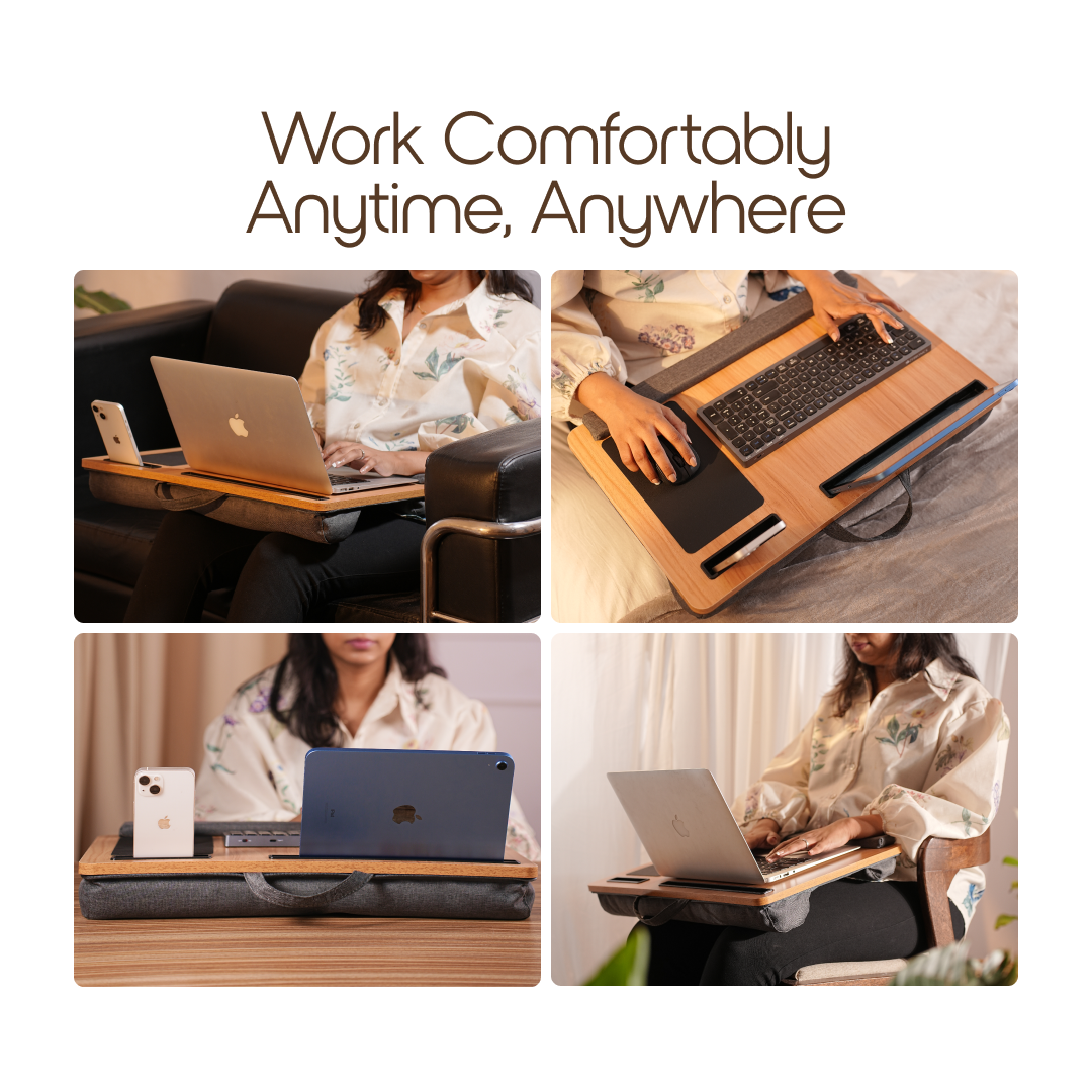 Porffitto Portable Laptop Desk With Cushion - view 4