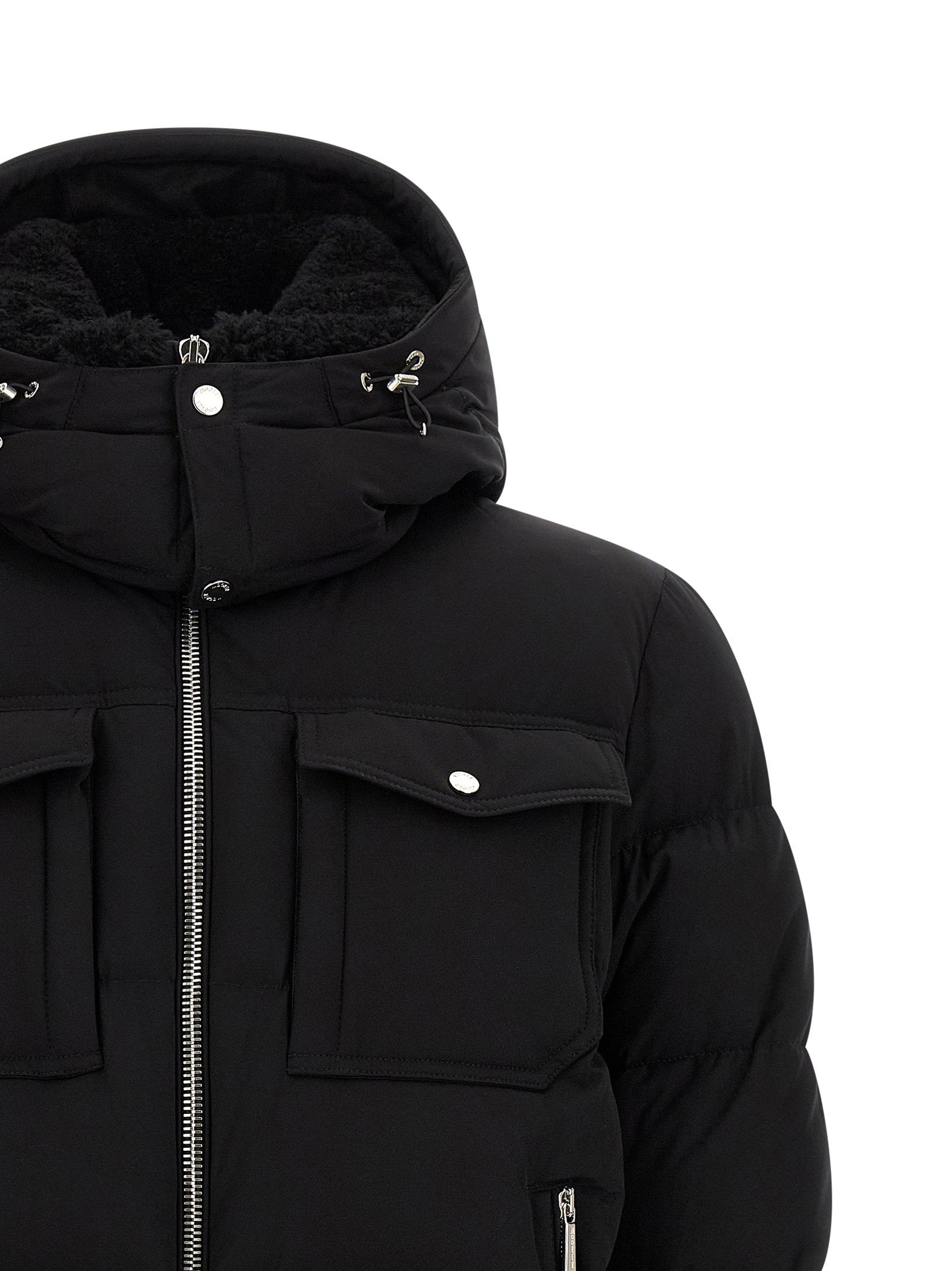 Moorer Alarick Bomber Jacket - Acqua Line – 90% wool, 10% cashmere - view 4