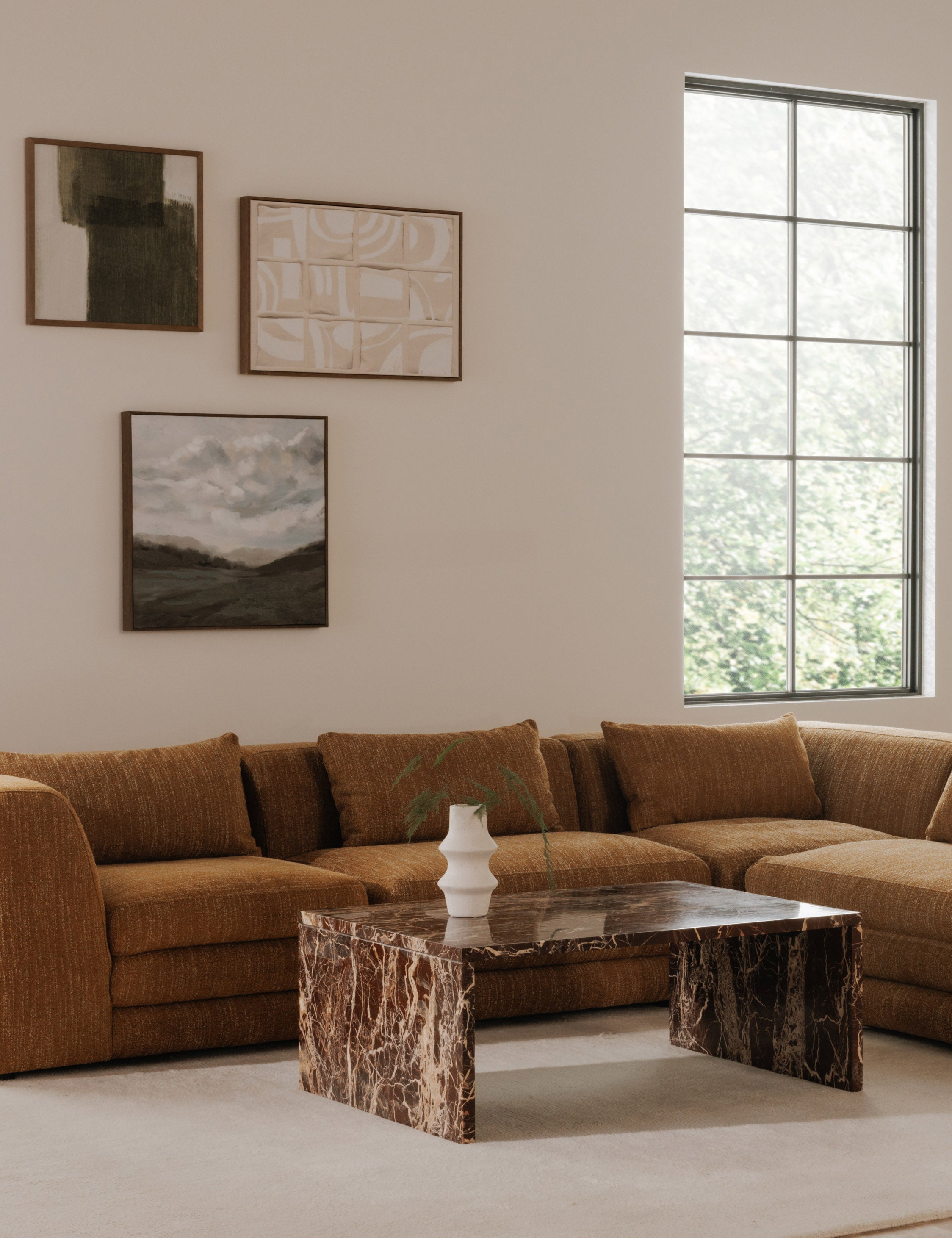 Lulu and Georgia Roque Coffee Table – Red Marble - view 2