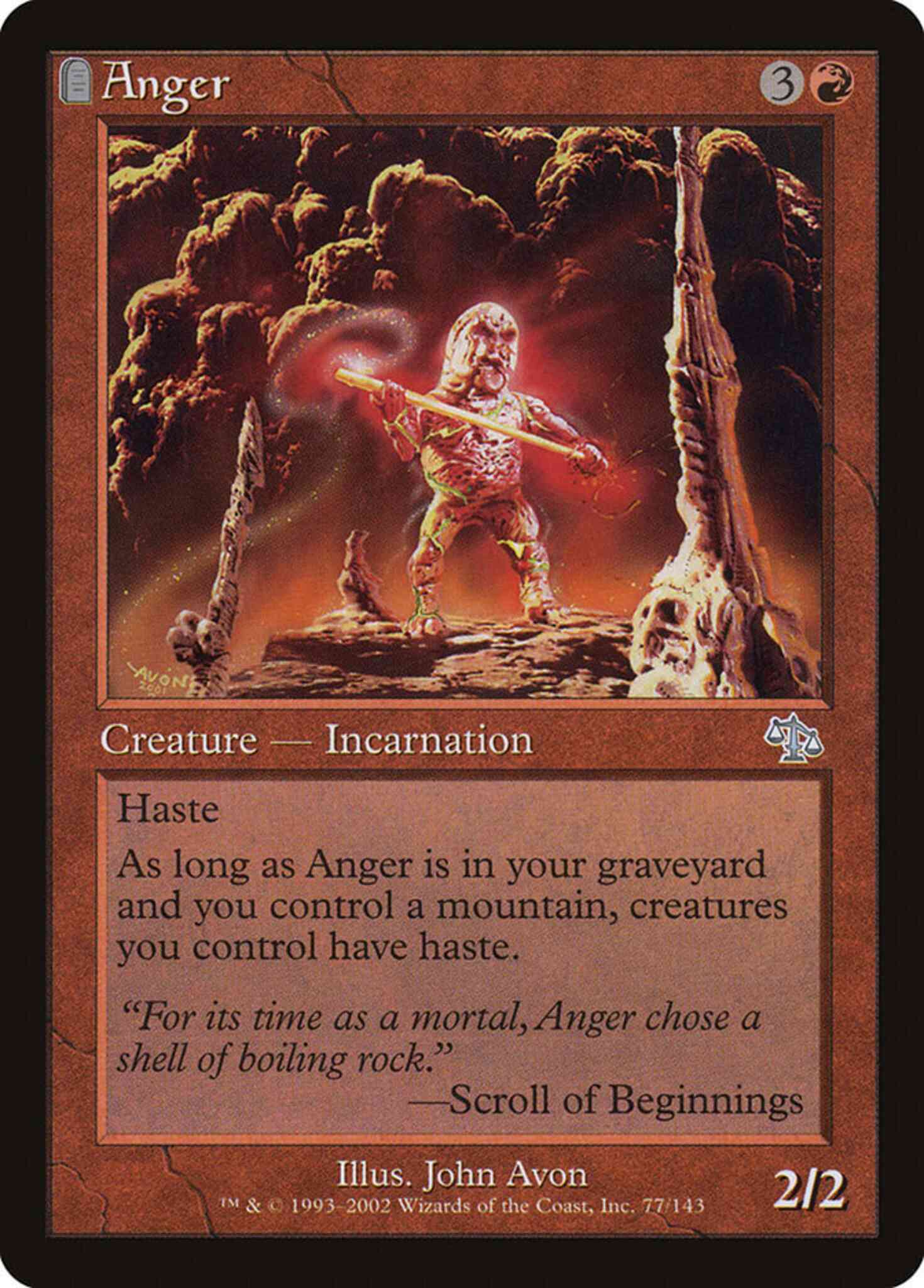 Anger 77 judgment – Magic Anger [77] [Judgment] [Non-Foil]