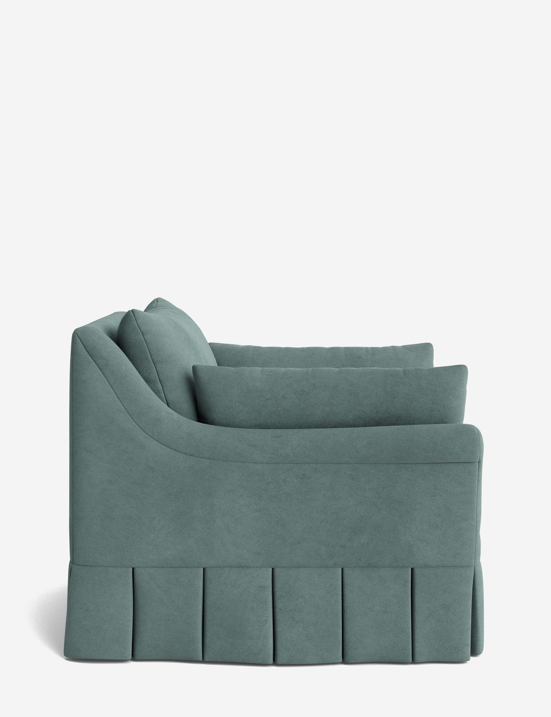 Lulu and Georgia Portola Rolled Arm Luxe Depth Pleated Chair - view 183