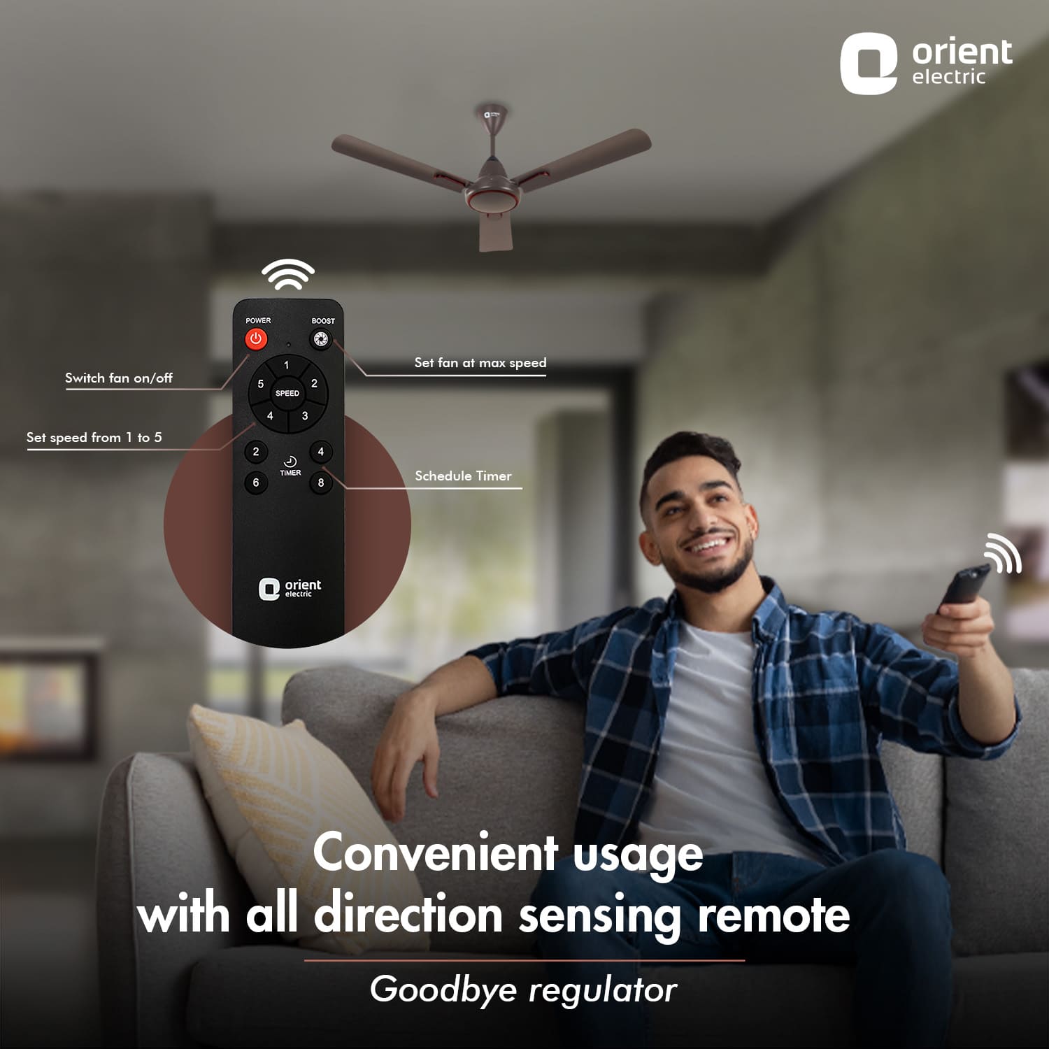 Orient Electric 1200MM Hector Deco BLDC Ceiling Fan with Remote - view 14