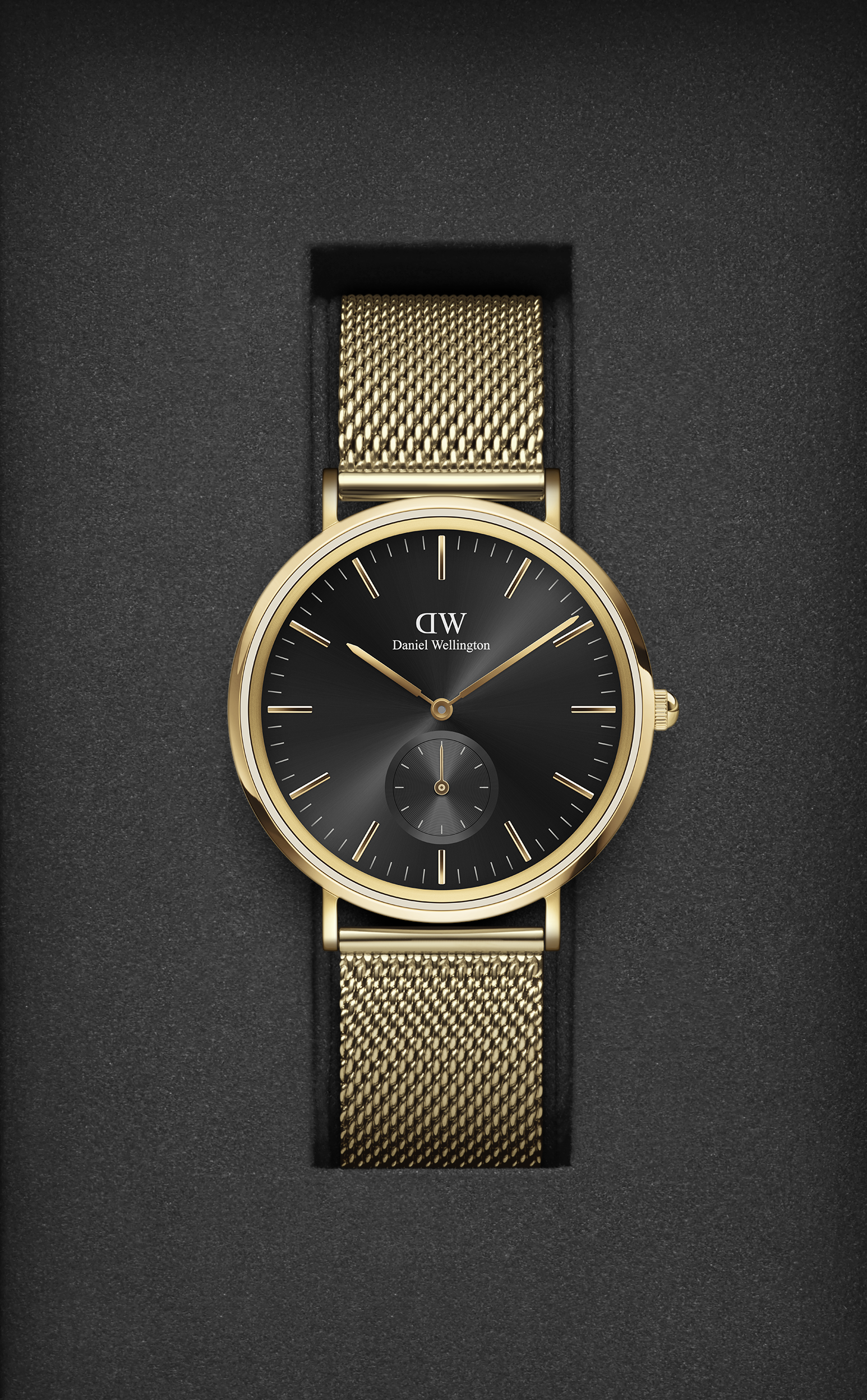 Daniel Wellington Classic Men Quartz Black Dial Analog Stainless Steel Watch DW00100713K - view 4