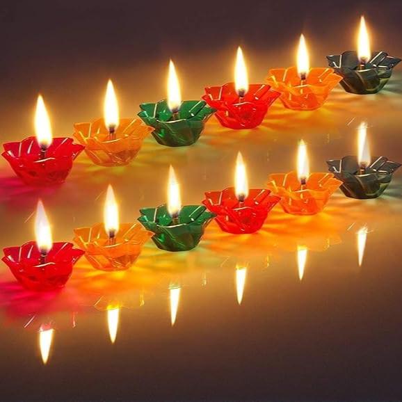 Fab Alchemy 3D Reflection Diya (Set of 12) - view 5