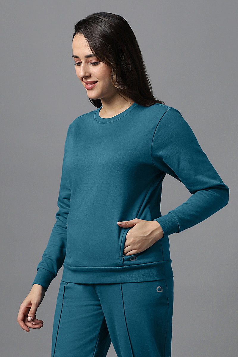 Amante Essential Fleece Sweatshirt - Corsair - view 2