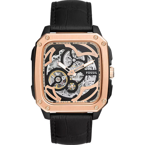 Fossil Inscription Black Dial Men 42mm