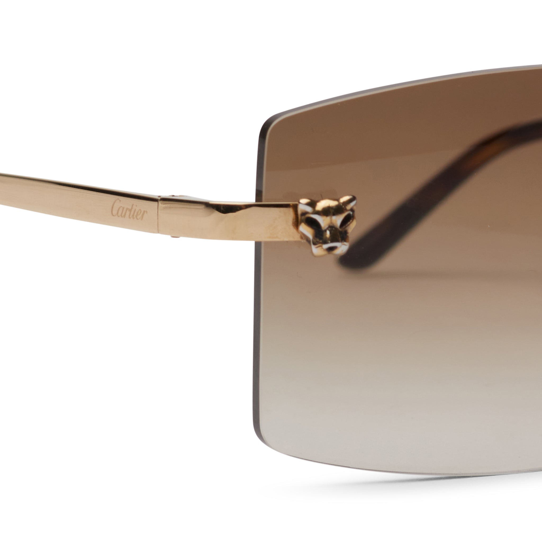 Cartier Eyewear Custom CT0148O-001 Panthere De Cartier Rimless Sunglasses - view 4