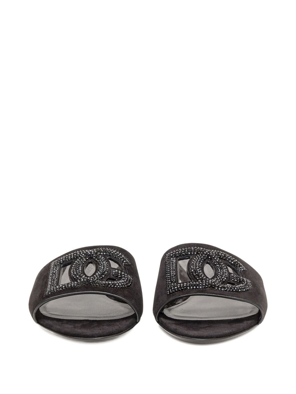Dolce & Gabbana Suede and thermo-rhinestone slipper - view 3