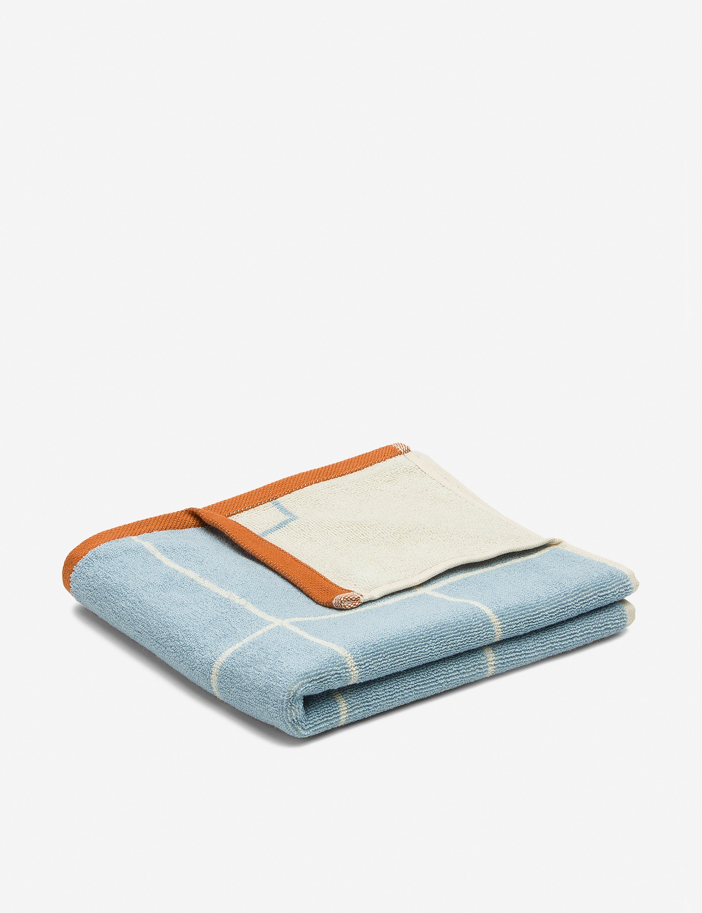 Lulu and Georgia Grid Organic Cotton Towel by House No. 23