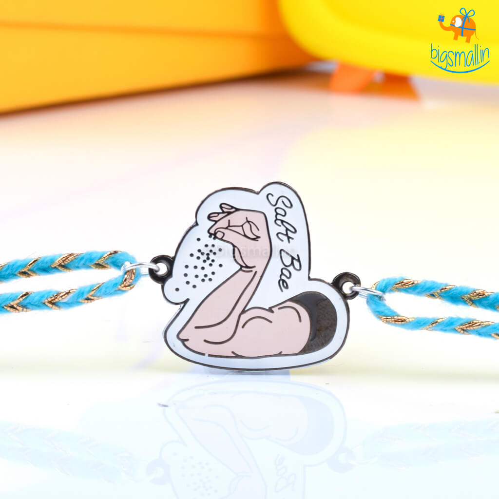 Bigsmall_piu Salt Bae Metallic Rakhi