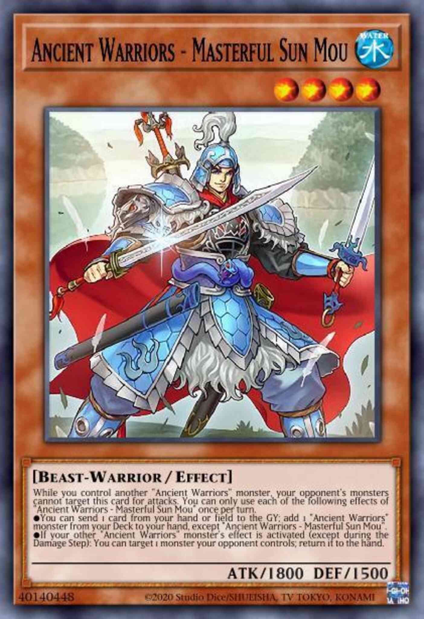 Yu-Gi-Oh! Ancient Warriors - Masterful Sun Mou - IGAS-EN008 - Ultra Rare - Unlimited