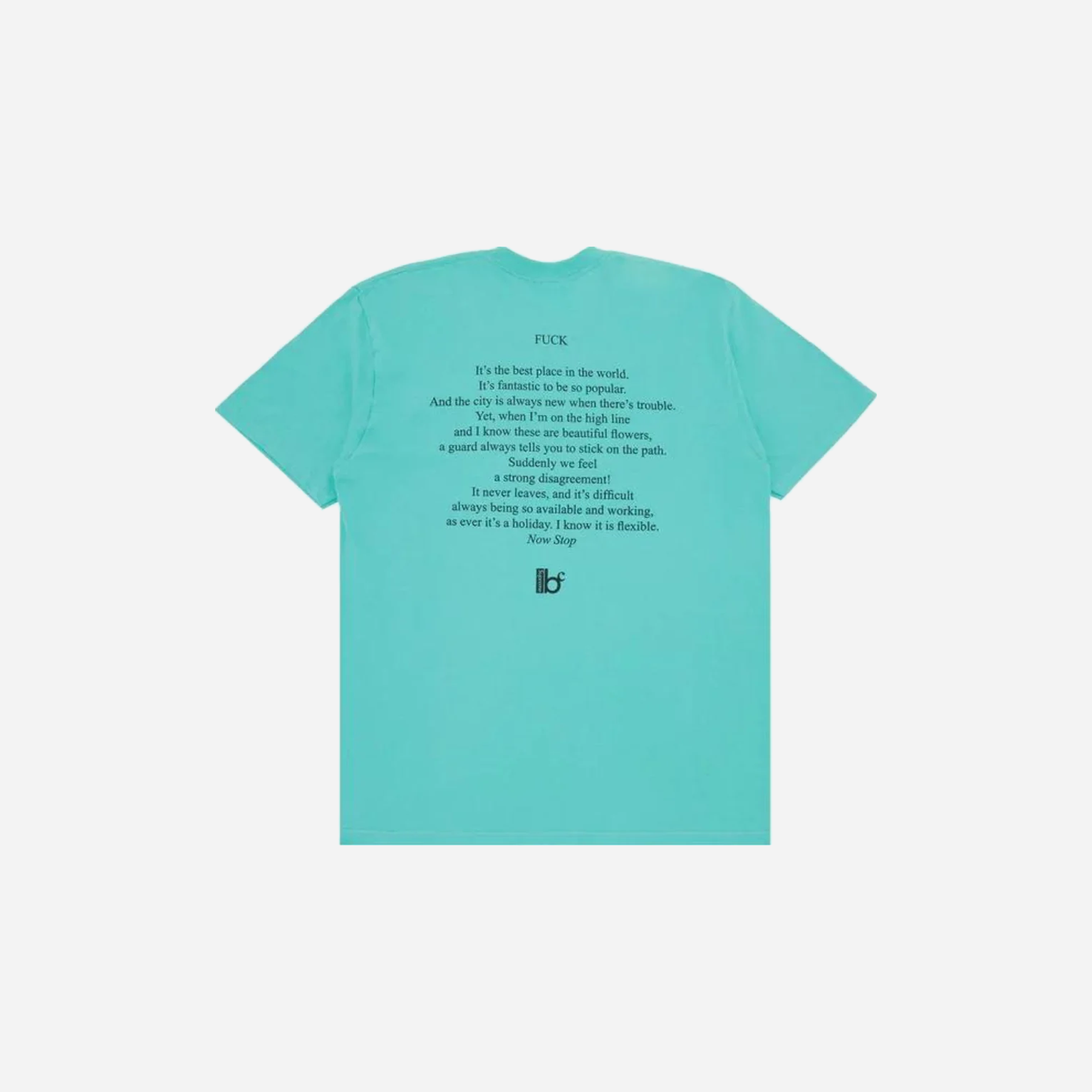 Supreme Bernadette Corporation Fuck Tee Teal - view 2