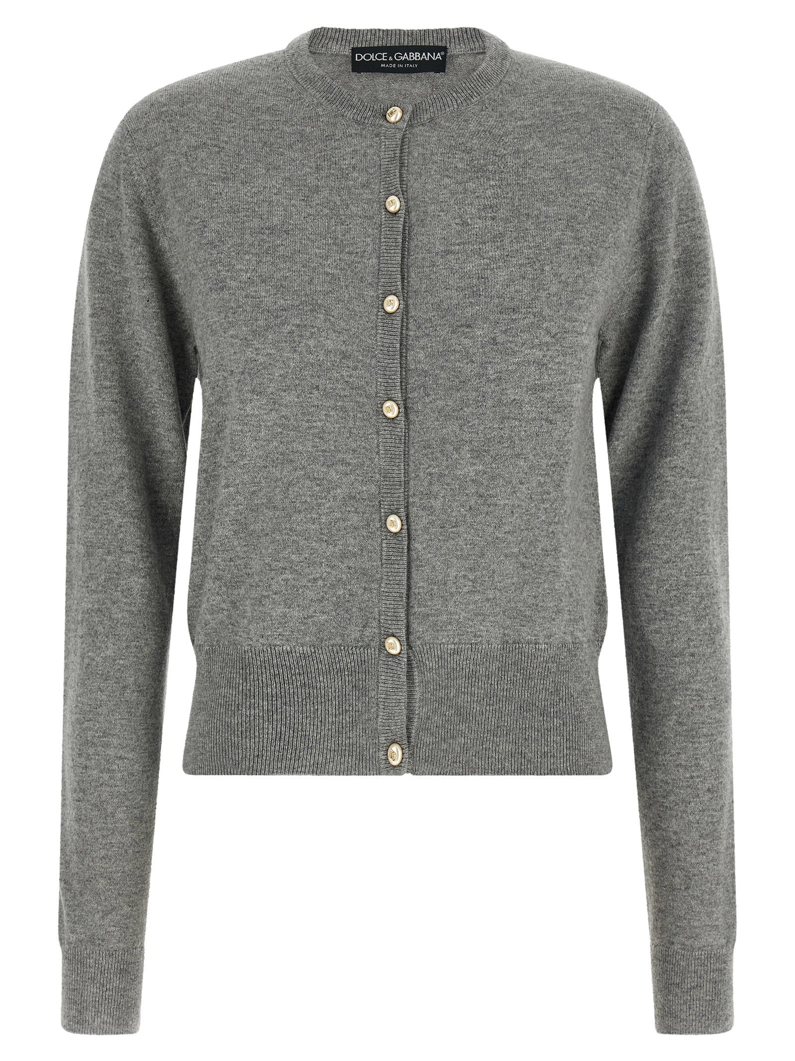 Dolce & Gabbana Logo Buttons Cardigan – 100% cashmere