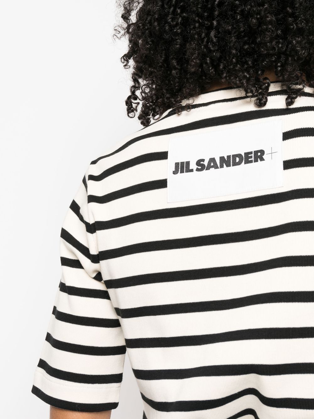 Jil Sander Plus Striped cotton t-shirt – 100% Cotton - view 4