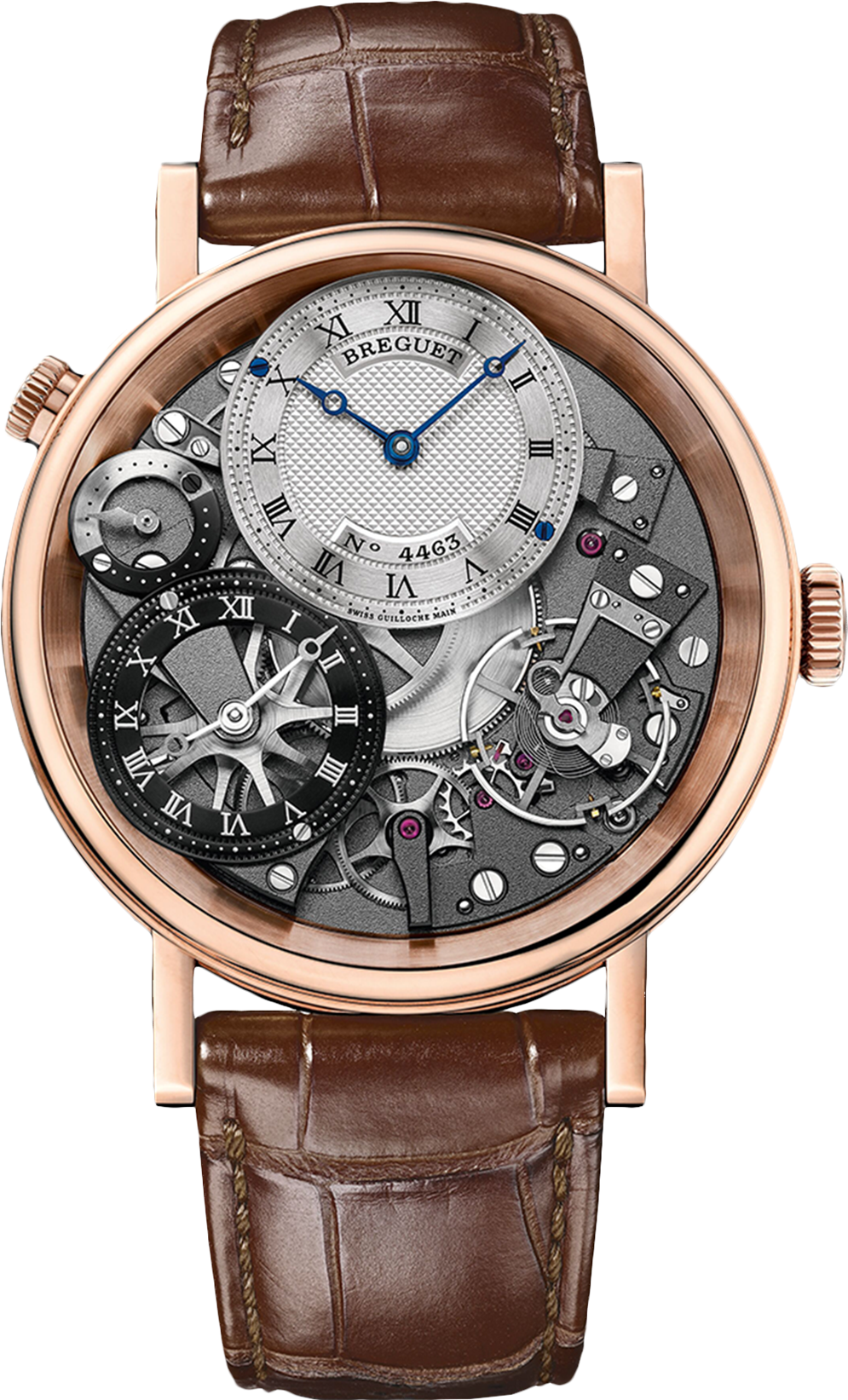 Breguet Tradition 7067 Silver Black & Grey Dial 40 MM Watch for Men