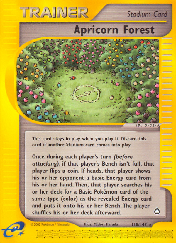 Rare ecard2-118 reverse – Pokémon Apricorn Forest - 118/147 - Rare [ecard2-118] [Reverse Holo] - Apricorn Forest - 118/147 - Rare