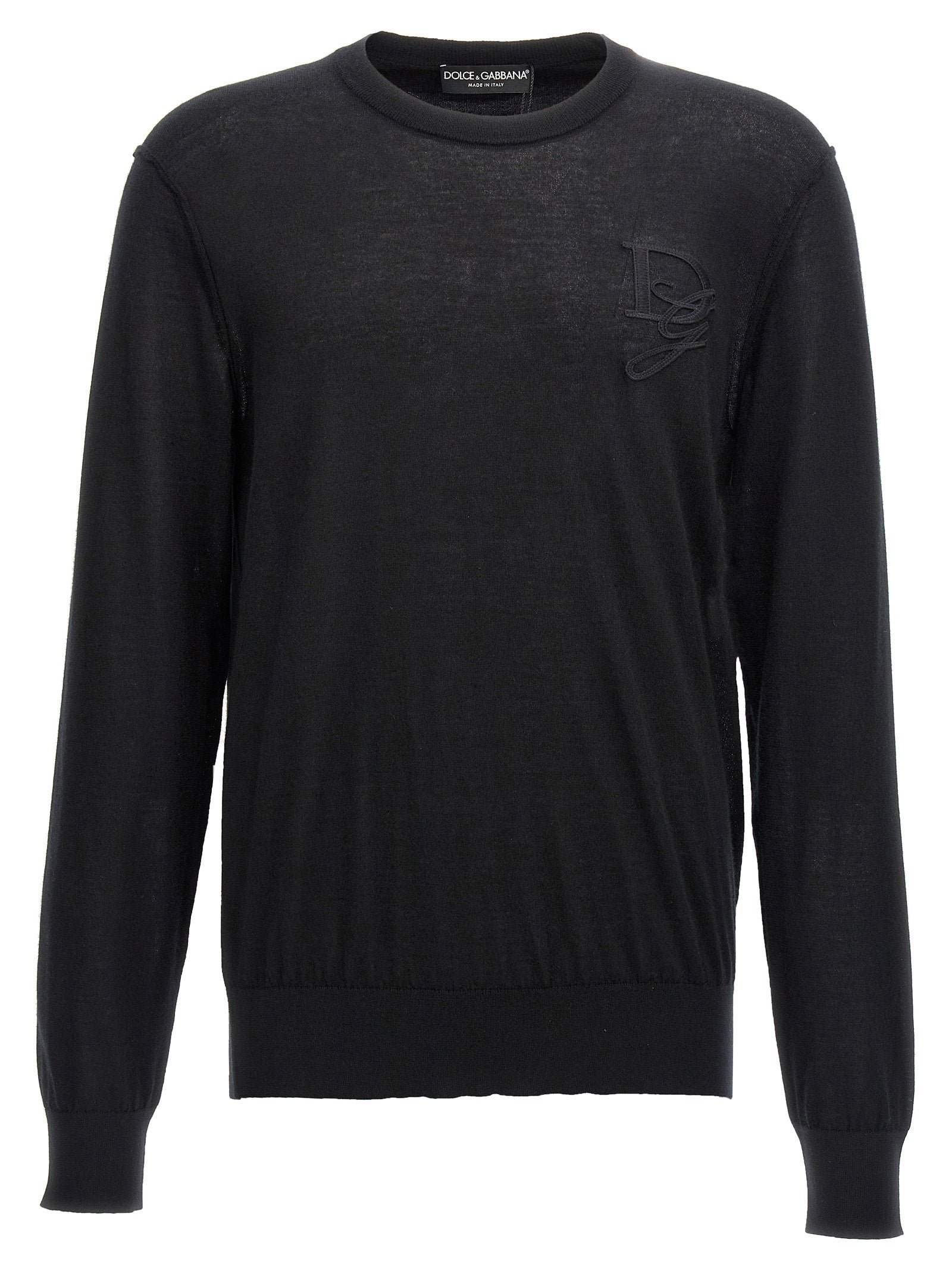 Dolce & Gabbana Logo Embroidery Sweater – 100% cashmere