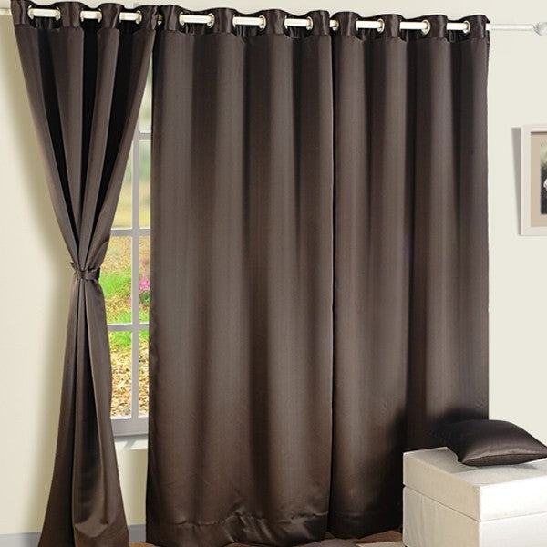 Swayam India Dark Chocolate Blackout Curtains – 1021