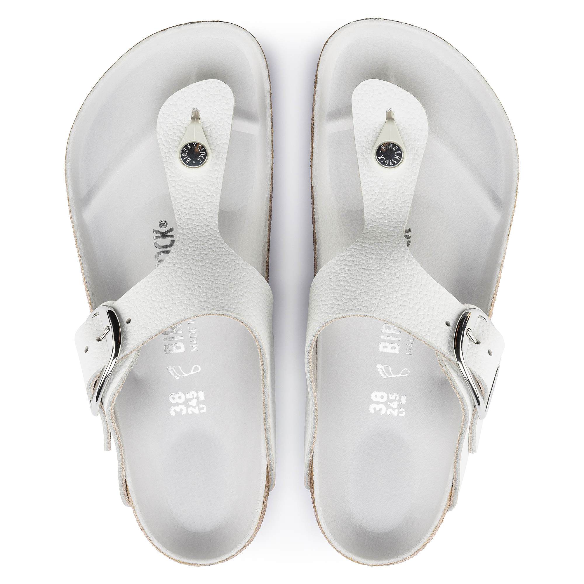 Birkenstock Gizeh Big Buckle Natural Leather – White White - view 2