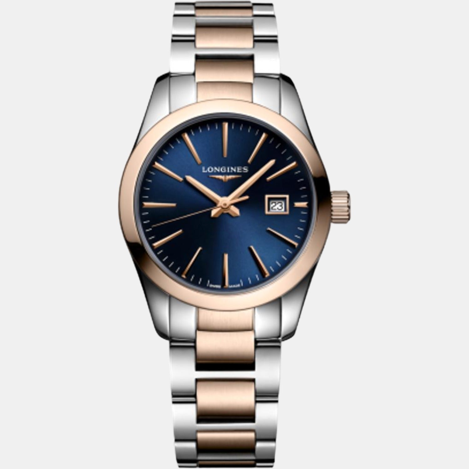 Longines Conquest Classic Women Quartz Blue Dial Analog Stainless Steel Watch L22863927 - view 2