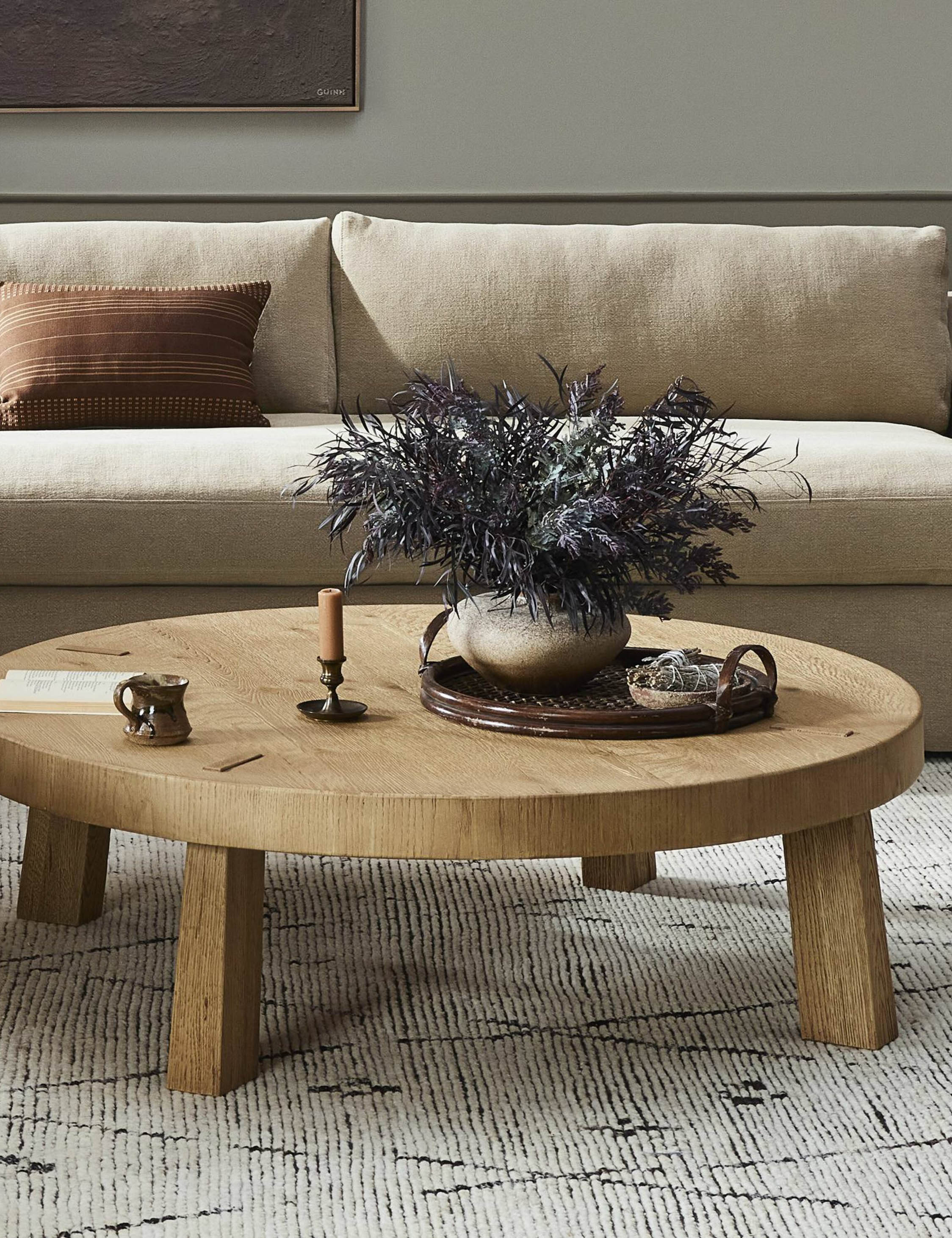 Lulu and Georgia Sadira Round Coffee Table by Amber Lewis x Four Hands - view 3