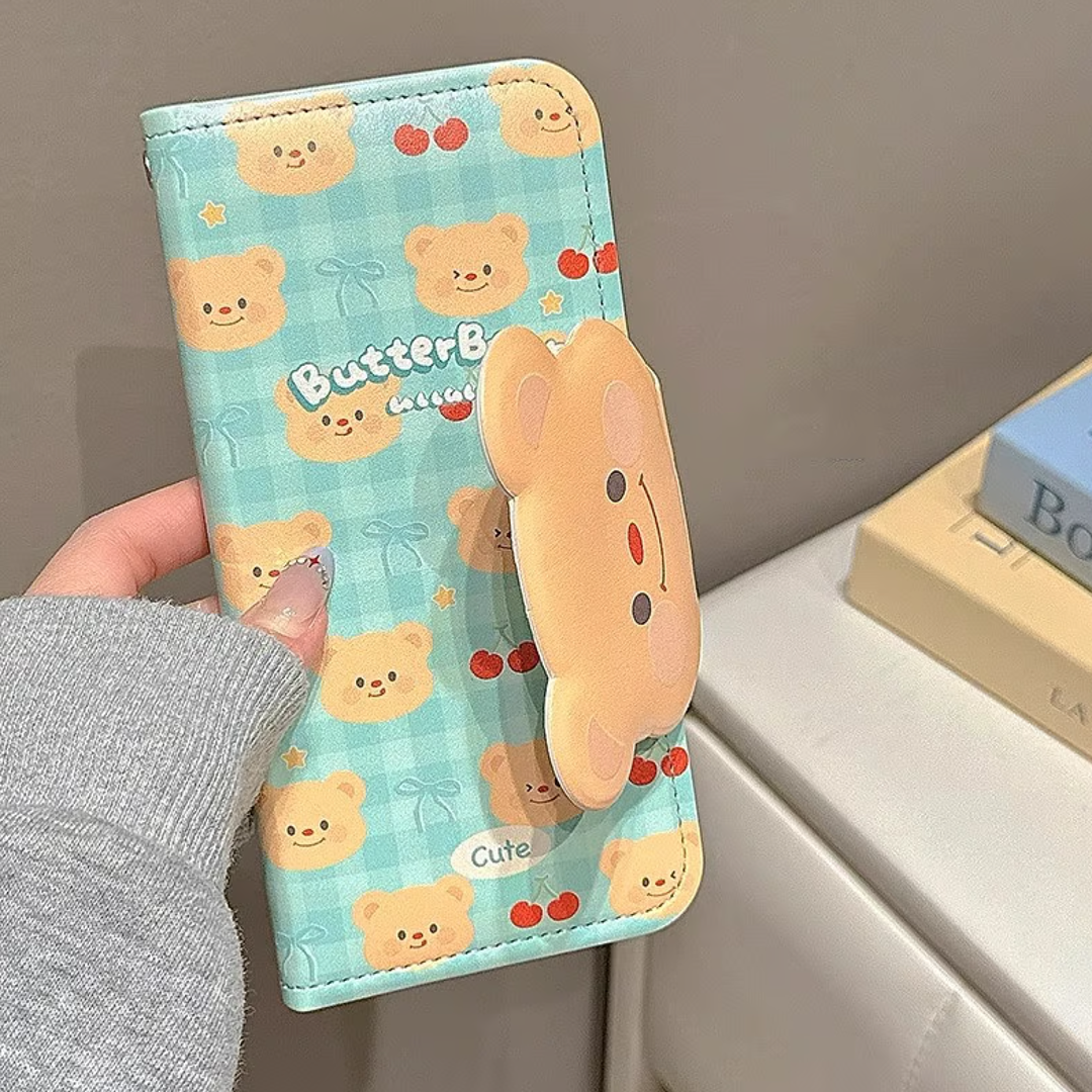 Peeperly Adorable Butter Bear Folding Case – No Color - view 4