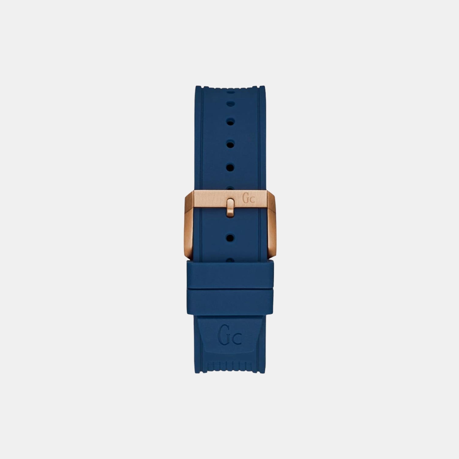 Gc Sportchic Men Quartz Blue Dial Analog Leather Watch Y36004G7 - view 2