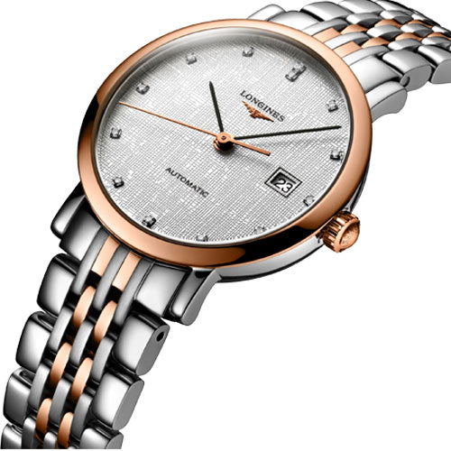 Longines Elegant Collection Striped Silver Dial Men 39mm - view 2