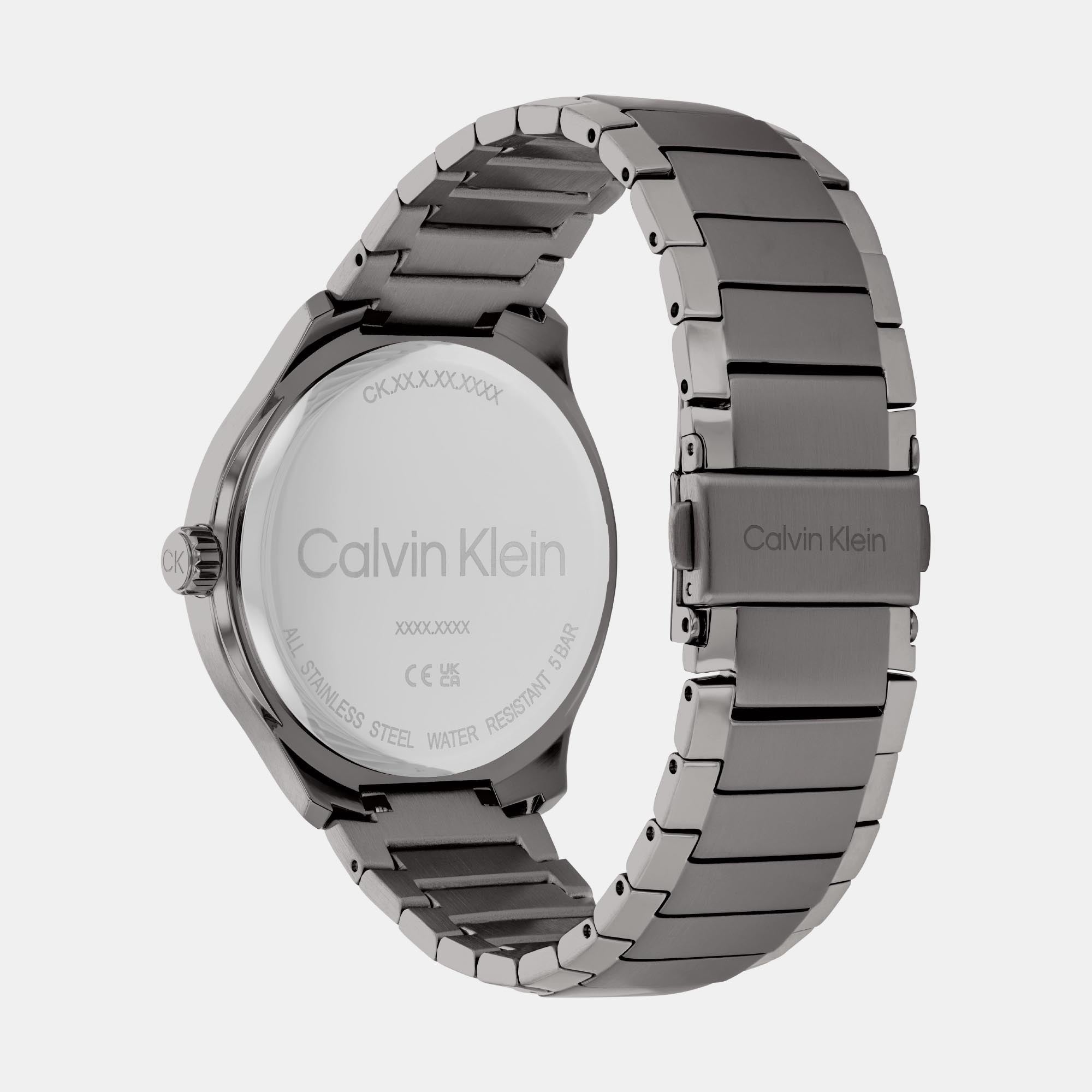Calvin Klein Define Men Quartz Green Dial Analog Stainless Steel Watch 25200350 - view 2