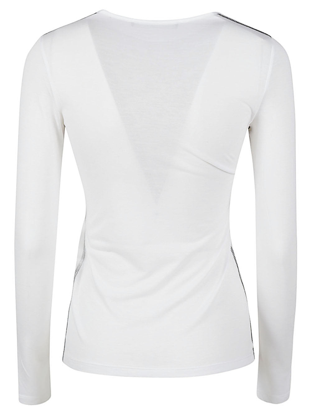 Liviana Conti Long sleeve cotton blend t-shirt - view 2