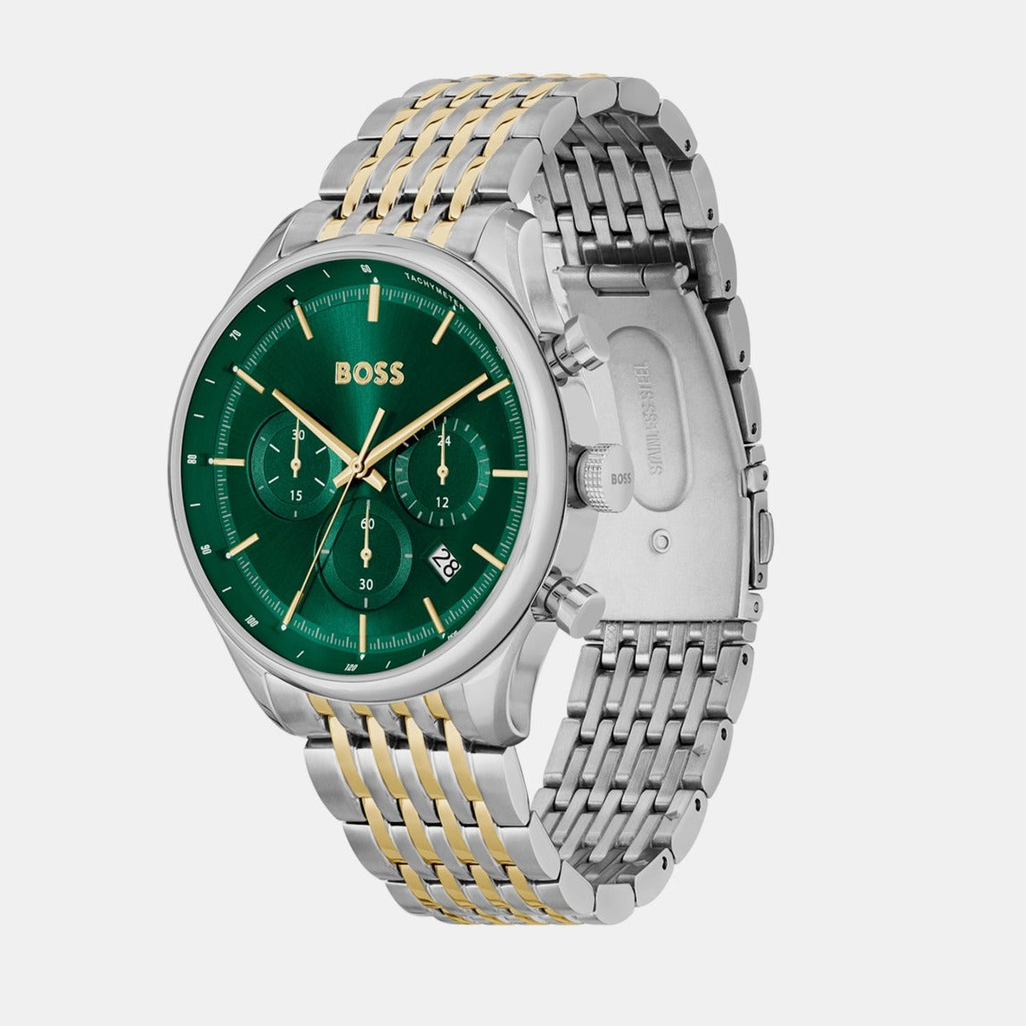 Boss Gregor Men Quartz Green Dial Chronograph Stainless Steel Watch 1514081 - view 2