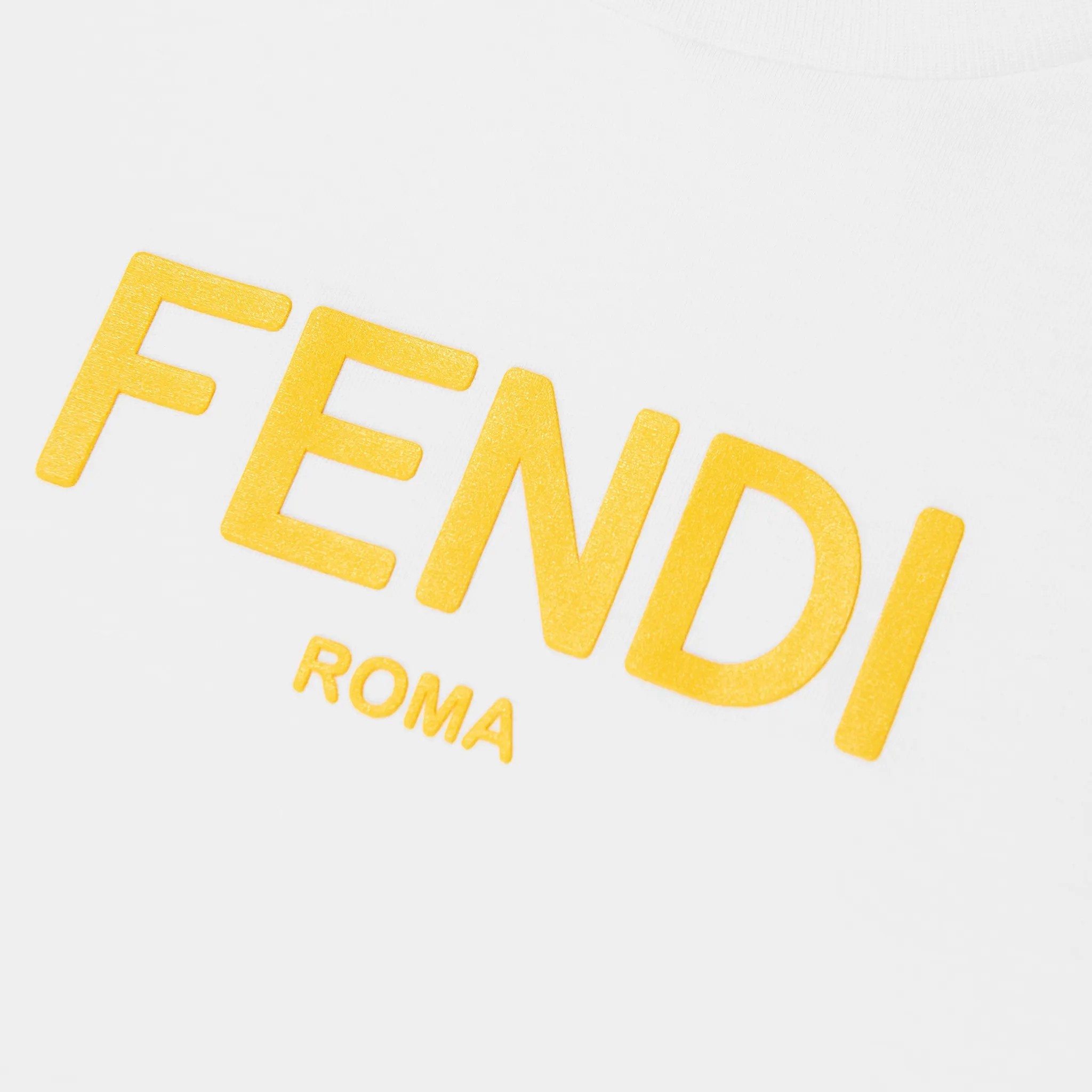 Fendi Logo Kids White T Shirt - view 4
