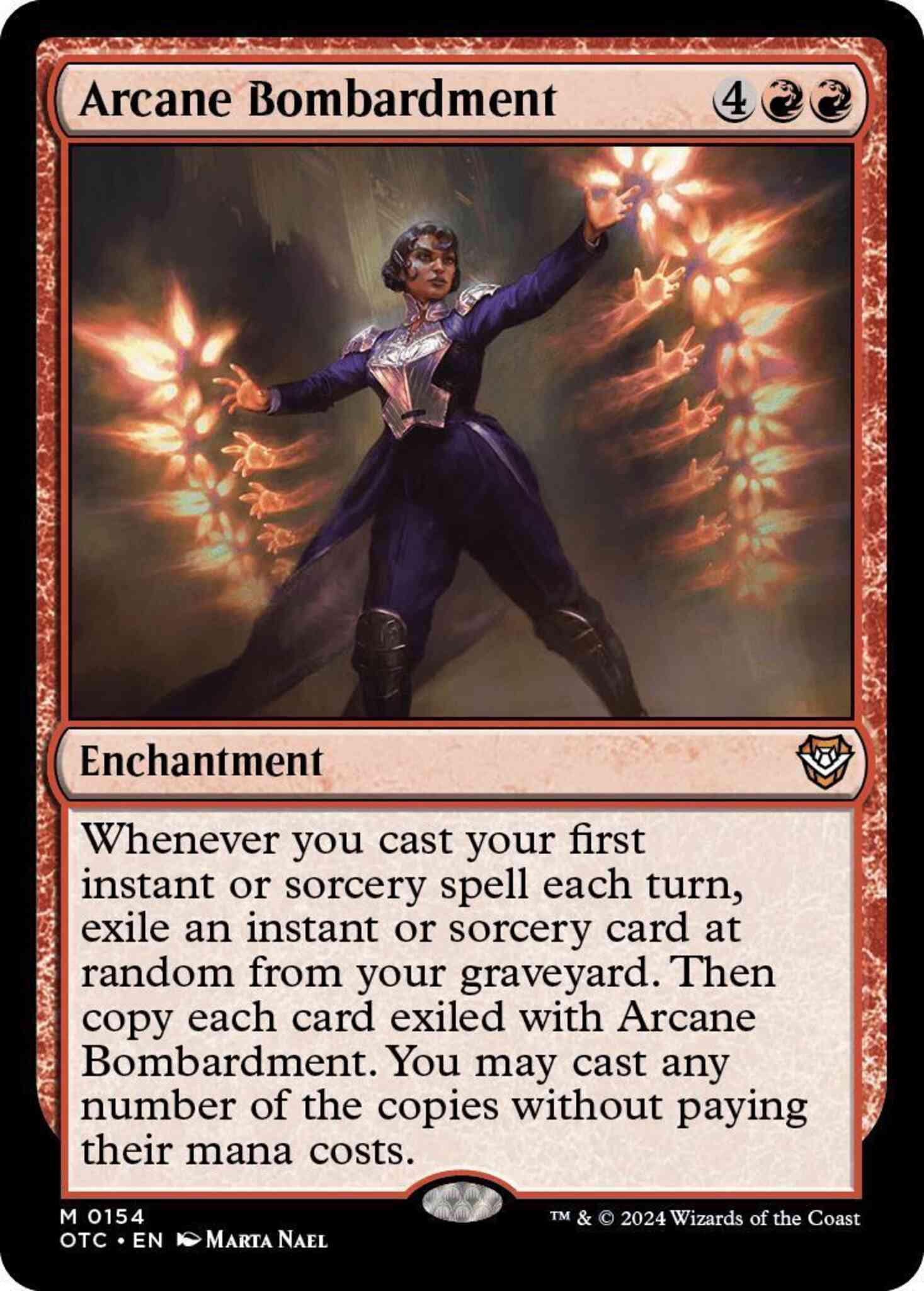 Arcane bombardment 154 – Magic Arcane Bombardment [154] [Outlaws of Thunder Junction: Commander] [Non-Foil]