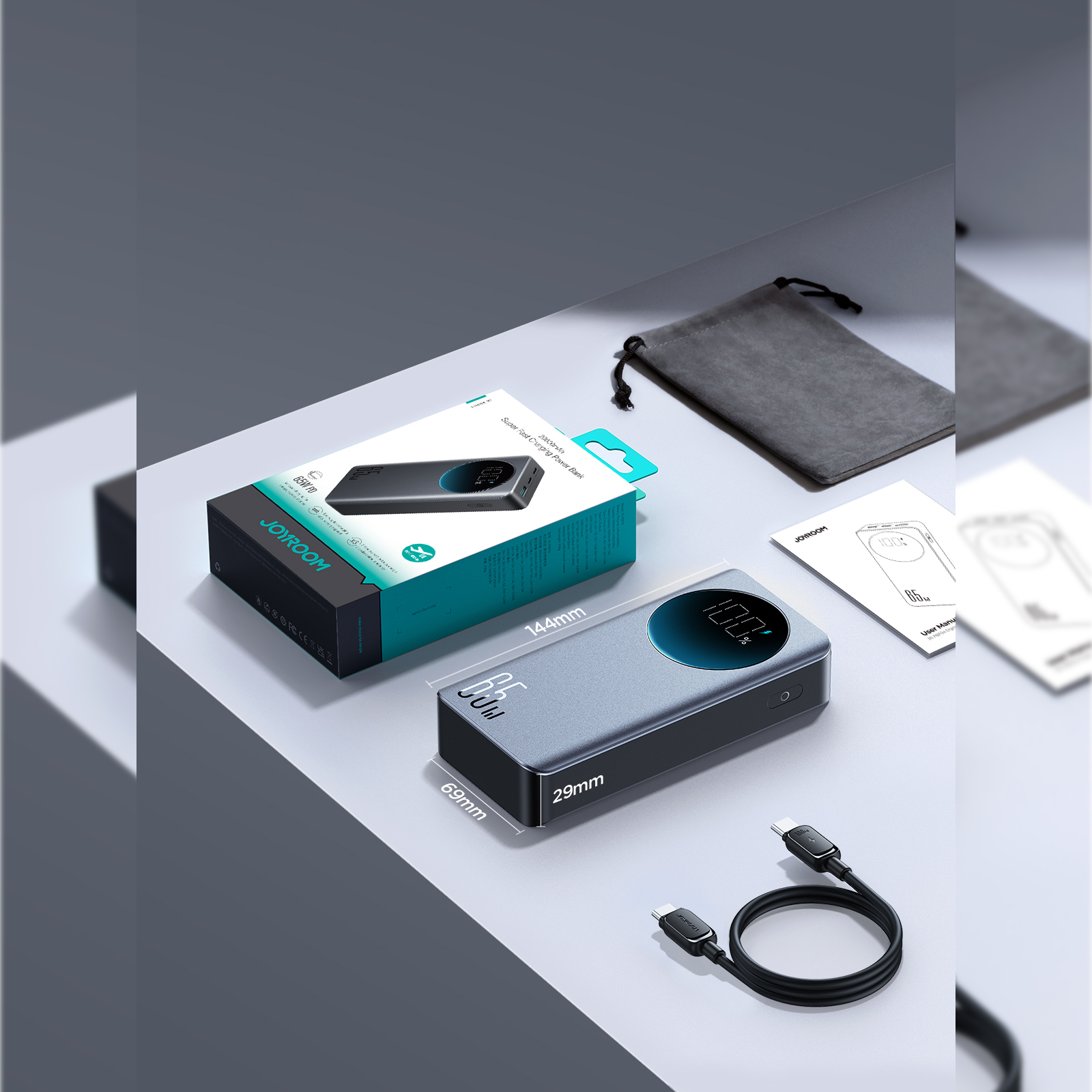 Baseus JOYROOM™ 20000 mAh 65W Digital Display Power Bank - view 8