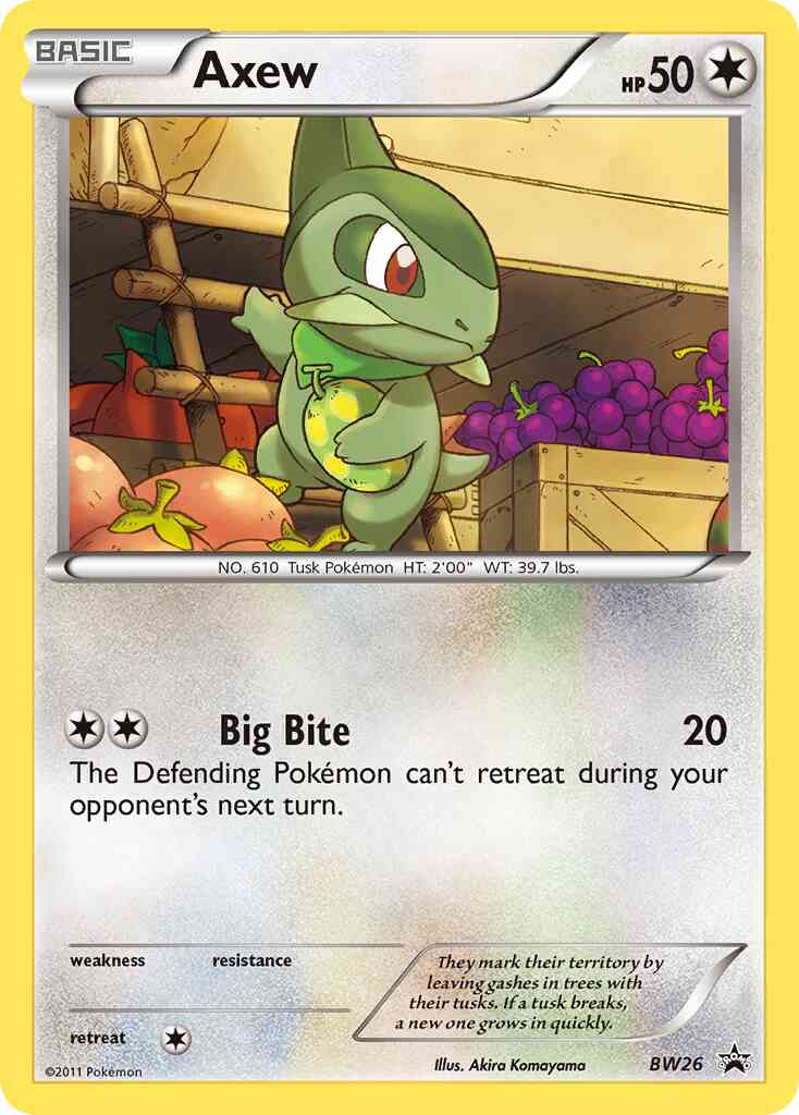Promo bwp-bw26 holo – Pokémon Axew - BW26 - Promo [bwp-BW26] [Holo]