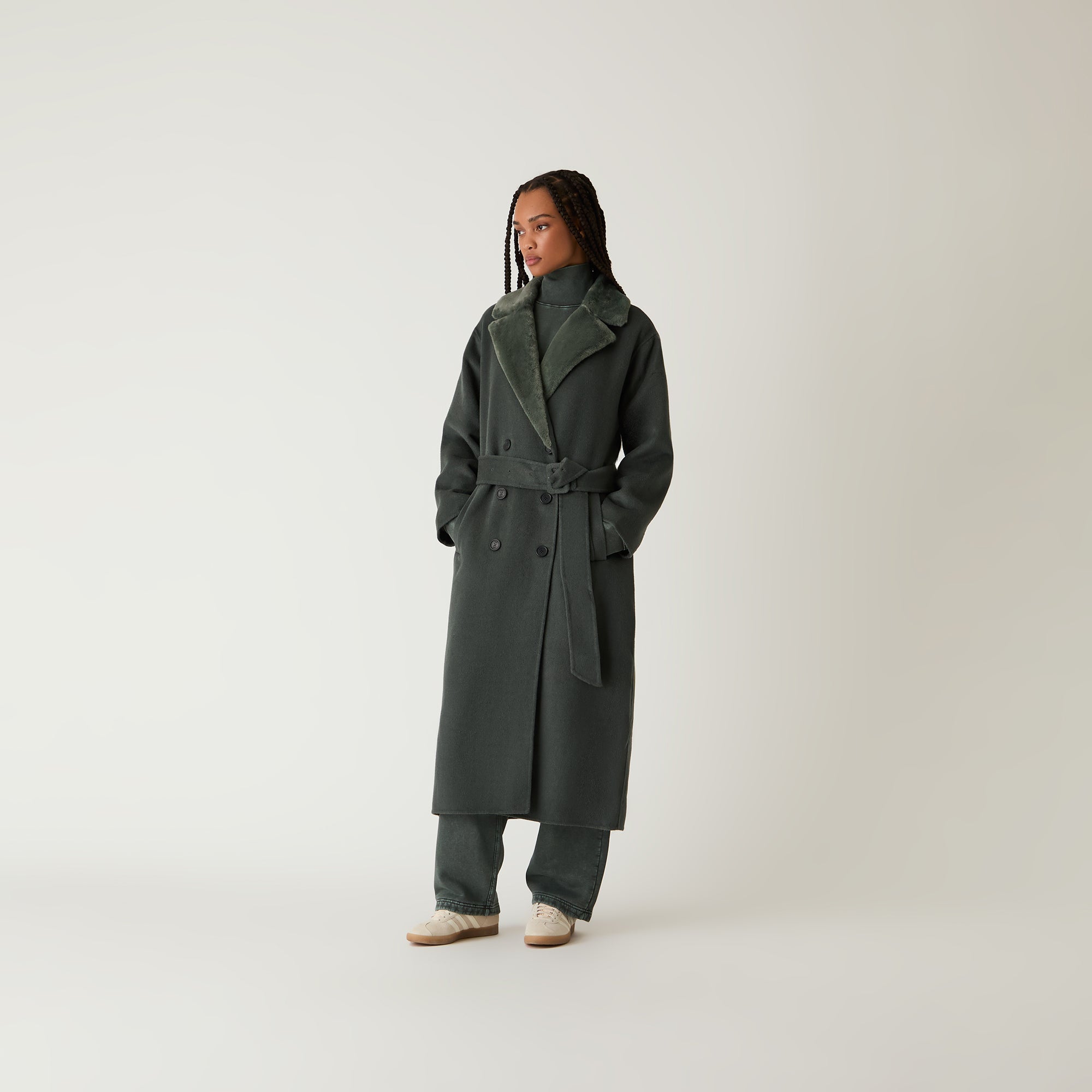 Kith Women Farren Melton Trench Coat - Machine - view 2