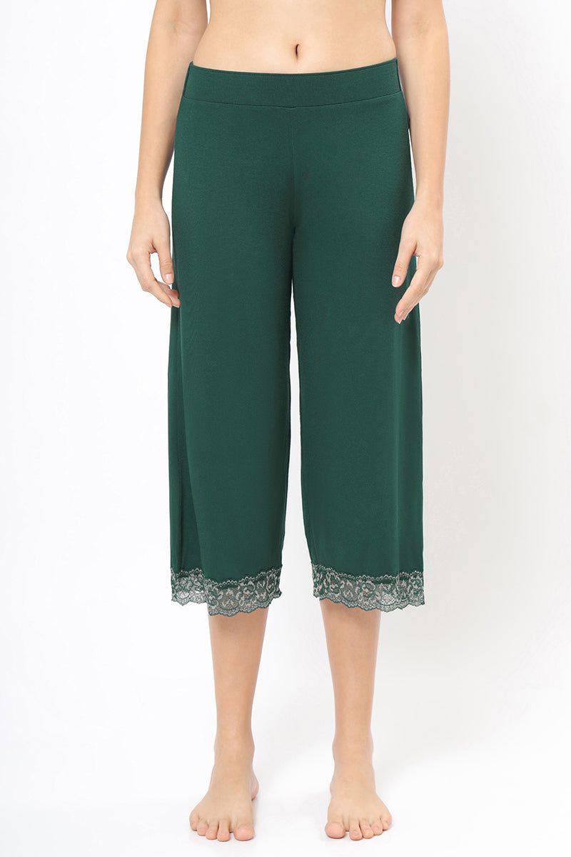 Amante Lace Touch Pyjama Bottom - Botanical Gardens