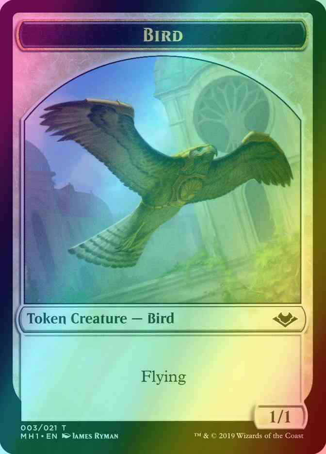 Bird token 03 – Magic Bird Token [03] [Modern Horizons Tokens] [Foil]