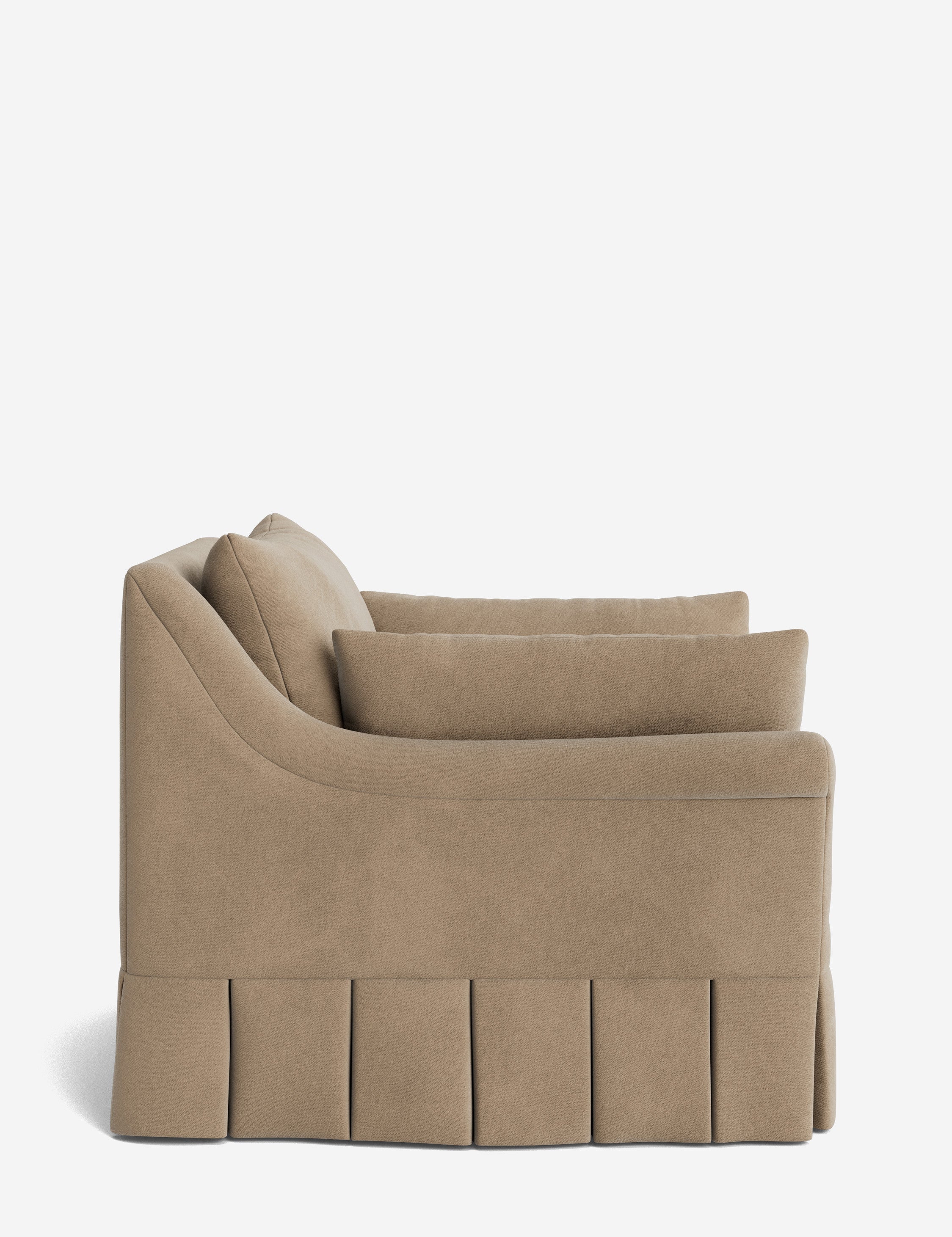 Lulu and Georgia Portola Rolled Arm Luxe Depth Pleated Chair - view 136