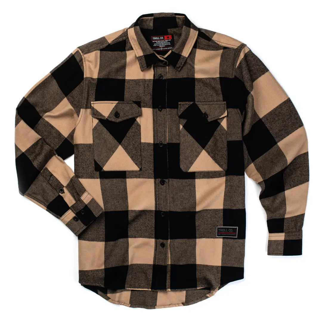 Radial Women's Ella Flannel – Beige Black
