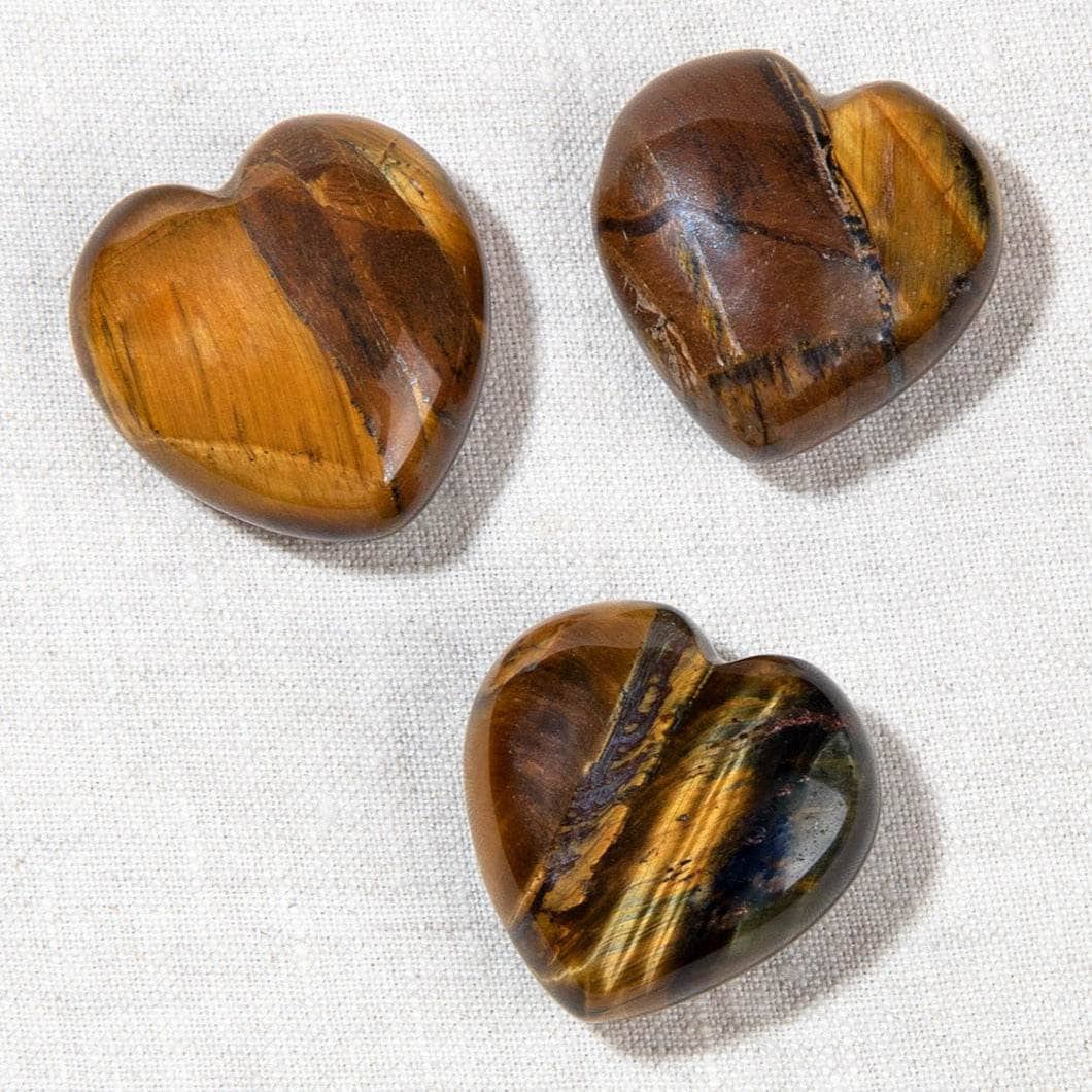Tiny Rituals Tiger Eye Mini Heart Set