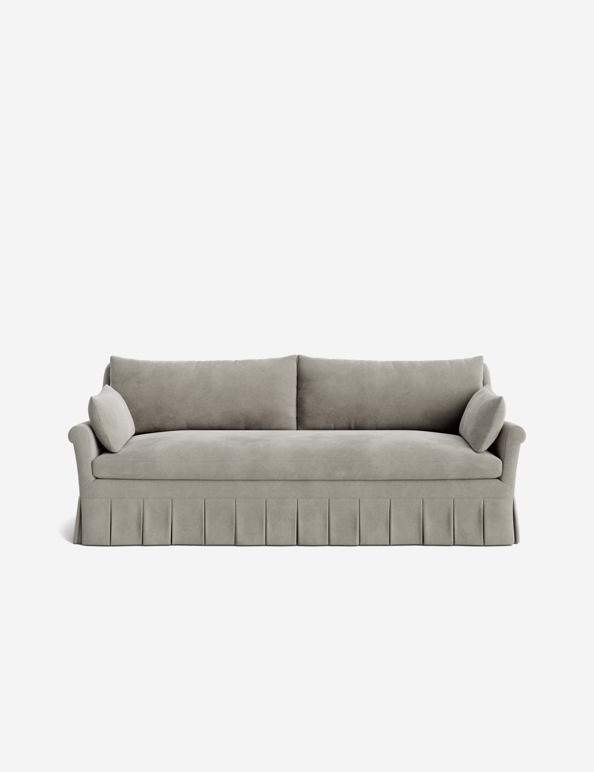 Lulu and Georgia Portola Rolled Arm Pleated Sofa - view 47