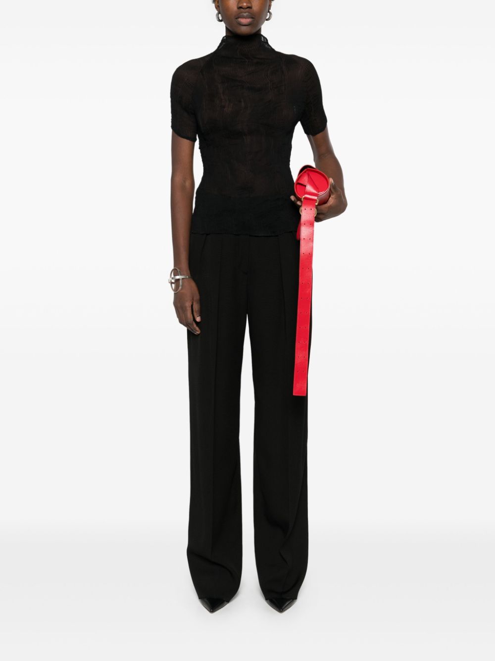 Sportmax Pre Straight-leg trousers – Viscose 93% Polyamide 7% - view 5