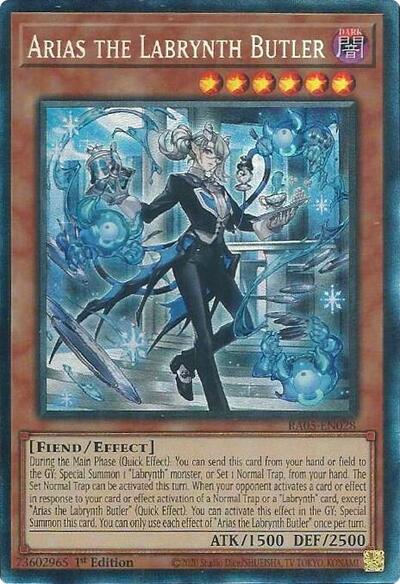 Yu-Gi-Oh! Arias the Labrynth Butler - RA05-EN028 - Collector's Rare - 1st Edition